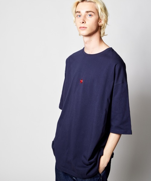 rehacer（レアセル）の「STAND : Star Dot T / スター ドット Tシャツ（Tシャツ/カットソー・メンズ・ブラック/ホワイト/ネイビー/カーキ・SMALL/MEDIUM/LARGE/X-LARGE）」の22枚目の写真