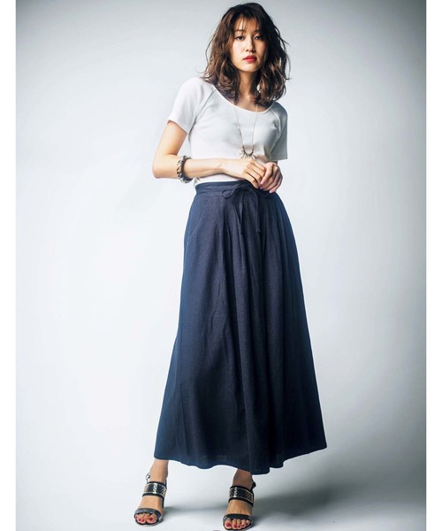 GeeRA(ジーラ)の「テレコ素材リブトップス(Tシャツ/カットソー・レディース・杢グレー/その他/サックスブルー/オフホワイト/レッド/ブラック・XX-LARGE/SMALL/MEDIUM/LARGE/X-LARGE/XXX-LARGE/XXXX-LARGE)」の14枚目の写真