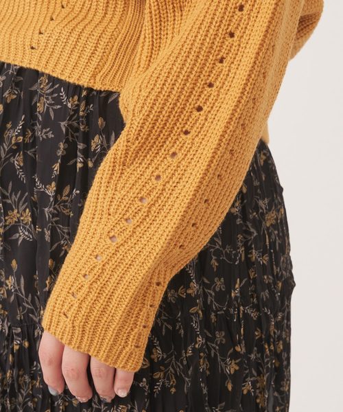 natural couture（ナチュラルクチュール）の「プチプラお上品アイレットカーディガン（カーディガン/ボレロ・レディース・ブラウン/イエロー/ピンク/アイボリー/ラベンダー/レッド系その他・FREE）」の14枚目の写真