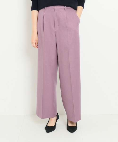 SLOBE IENA（スローブイエナ）の「ワイドパンツ（その他パンツ・レディース・イエロー/パープル/ネイビー・マルチサイズ）」の16枚目の写真