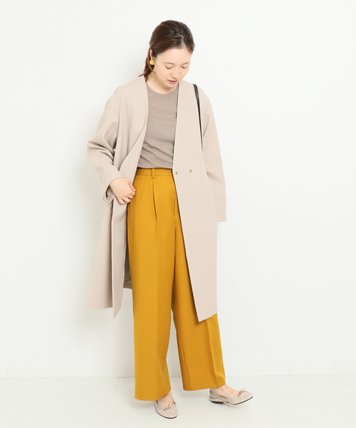 SLOBE IENA（スローブイエナ）の「ワイドパンツ（その他パンツ・レディース・イエロー/パープル/ネイビー・マルチサイズ）」の6枚目の写真