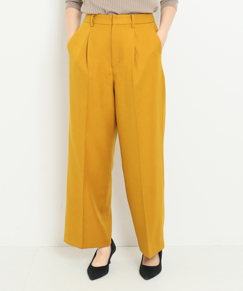 SLOBE IENA（スローブイエナ）の「ワイドパンツ（その他パンツ・レディース・イエロー/パープル/ネイビー・マルチサイズ）」の18枚目の写真