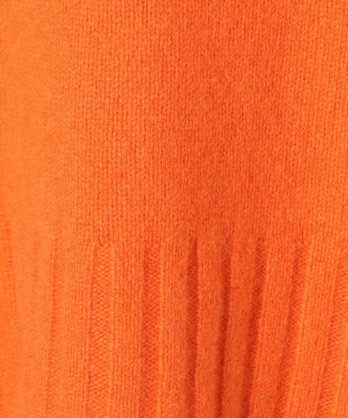NOLLEY’S（ノーリーズ）の「カシミヤブレンド天竺タートルプルオーバーニット（ニット/セーター・レディース・オレンジ/オフホワイト/ライトグレー/キャメル・38）」の10枚目の写真