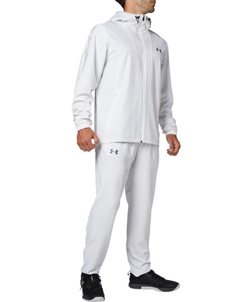 UNDER ARMOUR（アンダーアーマー）の「メンズトレーニングロングパンツ / メッシュ ライン ウーブン パンツ（その他パンツ・メンズ・ホワイト/ブラック/ネイビー/カリビアンブルー・SM/XL/LG/MD/XXL）」の9枚目の写真
