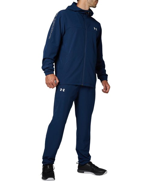 UNDER ARMOUR（アンダーアーマー）の「メンズトレーニングロングパンツ / メッシュ ライン ウーブン パンツ（その他パンツ・メンズ・ホワイト/ブラック/ネイビー/カリビアンブルー・SM/XL/LG/MD/XXL）」の17枚目の写真
