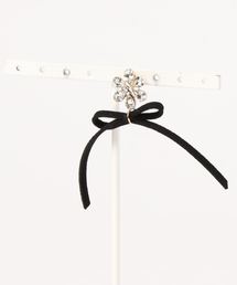 flower | ジュエルリボンピアス(ピアス（片耳用）)