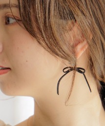 flower | ジュエルリボンピアス(ピアス（片耳用）)