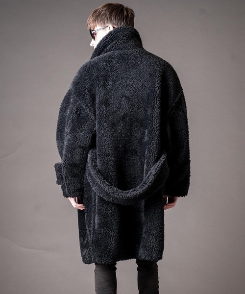 【BACKSTAGE PASS】新品MSG　ビッグシルエット フードボアコート BACKSTAGE PASS】新品MSG ビッグシルエット フードボアコート