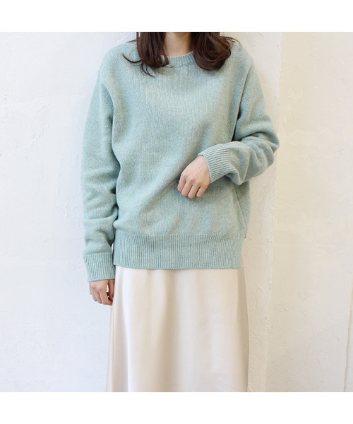 MODE ROBE（モードローブ）の「カラーウールニット（ニット/セーター・レディース・パープル/イエロー/アイボリー/ミント/ピンク・FREE）」の3枚目の写真