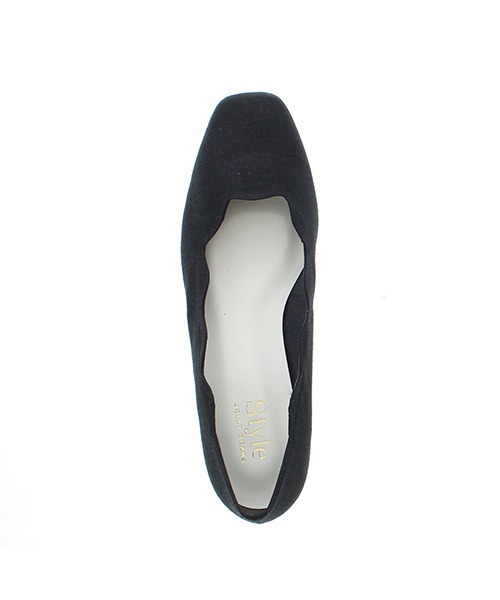 JELLY BEANS（ジェリービーンズ）の「【Made in Japan】フラワーカットスクエアトゥフラット(130-3420)JELLY BEANS(ジェリービーンズ)（パンプス・レディース・ブラック/ブラウン/グリーン/ラベンダー・23/24/22.5/24.5/23.5）」の11枚目の写真