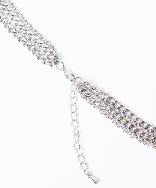 DING（ディング）の「DING/3連コインネックレス（ネックレス・レディース・シルバー・FREE）」の2枚目の写真