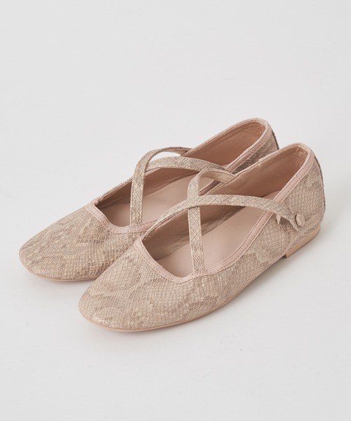 one after another NICE CLAUP（ワンアフターアナザーナイスクラップ）の「カンフーシューズ（バレエシューズ・レディース・ピンク/シルバー/ゴールド・S/M/L）」の2枚目の写真