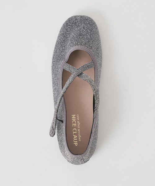 one after another NICE CLAUP（ワンアフターアナザーナイスクラップ）の「カンフーシューズ（バレエシューズ・レディース・ピンク/シルバー/ゴールド・S/M/L）」の5枚目の写真