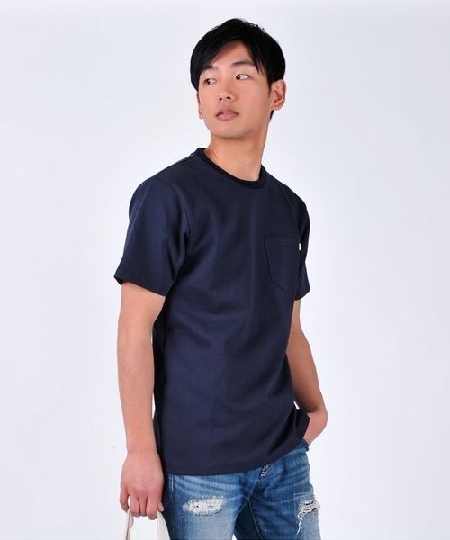 EVOLUTION(エボリューション)の「大人の男が着る上質なTシャツ ヘビーウエイト(Tシャツ/カットソー・メンズ・オフホワイト/ライトグレー/ネイビー・MEDIUM/LARGE/X-LARGE/XX-LARGE)」の3枚目の写真