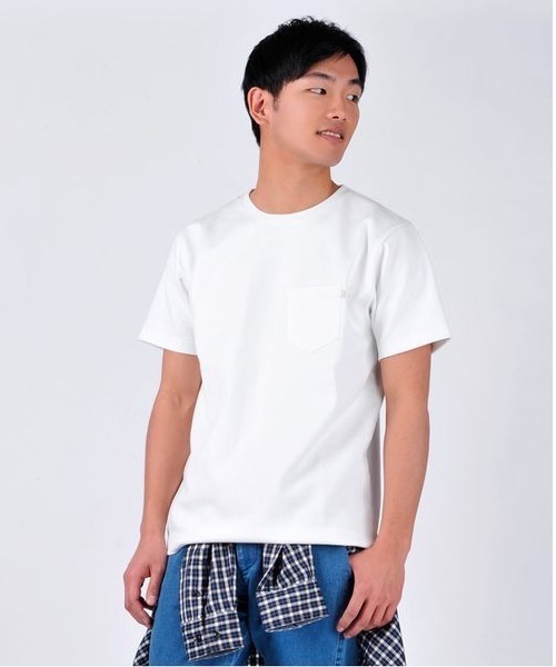 EVOLUTION(エボリューション)の「大人の男が着る上質なTシャツ ヘビーウエイト(Tシャツ/カットソー・メンズ・オフホワイト/ライトグレー/ネイビー・MEDIUM/LARGE/X-LARGE/XX-LARGE)」の1枚目の写真