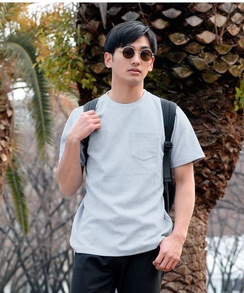 EVOLUTION(エボリューション)の「大人の男が着る上質なTシャツ ヘビーウエイト(Tシャツ/カットソー・メンズ・オフホワイト/ライトグレー/ネイビー・MEDIUM/LARGE/X-LARGE/XX-LARGE)」の2枚目の写真