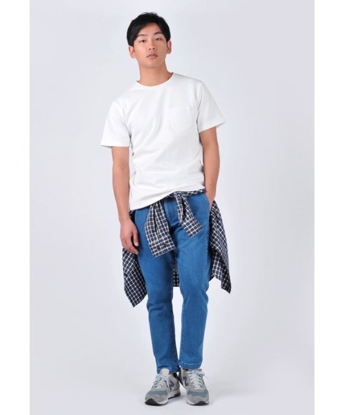 EVOLUTION(エボリューション)の「大人の男が着る上質なTシャツ ヘビーウエイト(Tシャツ/カットソー・メンズ・オフホワイト/ライトグレー/ネイビー・MEDIUM/LARGE/X-LARGE/XX-LARGE)」の4枚目の写真