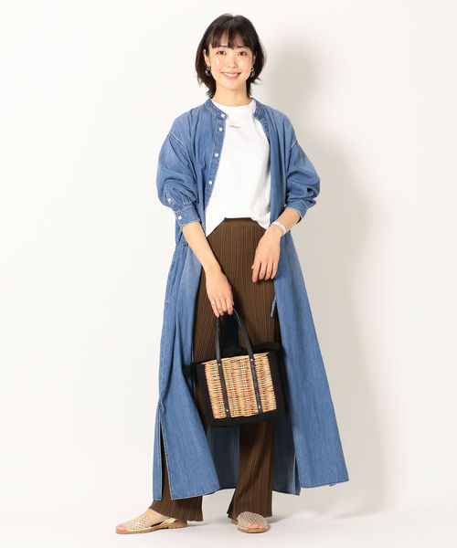 SHIPS any（シップス エニィ）の「SHIPS any:スクエアかごバッグ◇（かごバッグ・レディース・ブラック/キャメル・ONE SIZE）」の5枚目の写真