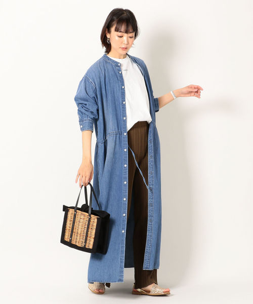 SHIPS any（シップス エニィ）の「SHIPS any:スクエアかごバッグ◇（かごバッグ・レディース・ブラック/キャメル・ONE SIZE）」の7枚目の写真