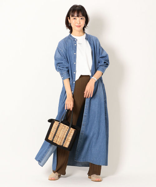 SHIPS any（シップス エニィ）の「SHIPS any:スクエアかごバッグ◇（かごバッグ・レディース・ブラック/キャメル・ONE SIZE）」の8枚目の写真