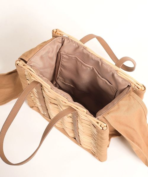 SHIPS any（シップス エニィ）の「SHIPS any:スクエアかごバッグ◇（かごバッグ・レディース・ブラック/キャメル・ONE SIZE）」の19枚目の写真