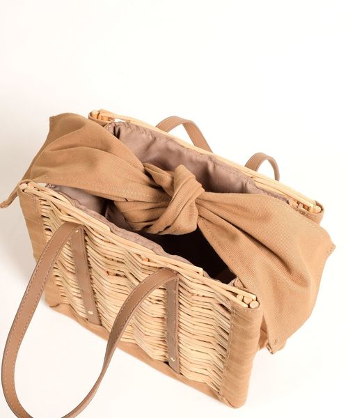 SHIPS any（シップス エニィ）の「SHIPS any:スクエアかごバッグ◇（かごバッグ・レディース・ブラック/キャメル・ONE SIZE）」の20枚目の写真