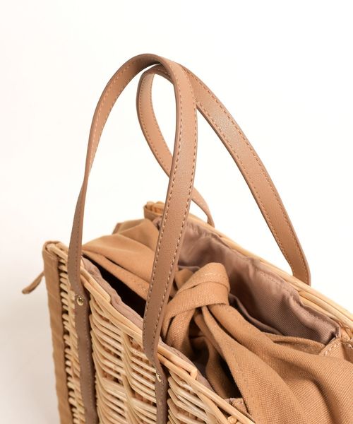 SHIPS any（シップス エニィ）の「SHIPS any:スクエアかごバッグ◇（かごバッグ・レディース・ブラック/キャメル・ONE SIZE）」の21枚目の写真