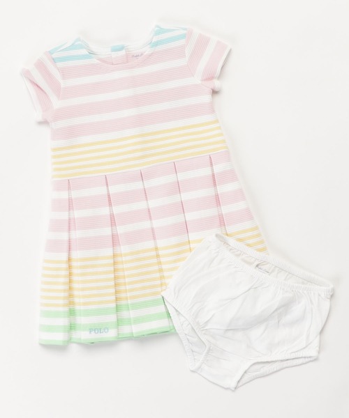 ストライプド ニット ドレス ブルマー ワンピース Polo Ralph Lauren Childrenswear ポロラルフローレンチャイルドウェア のファッション通販 Zozotown