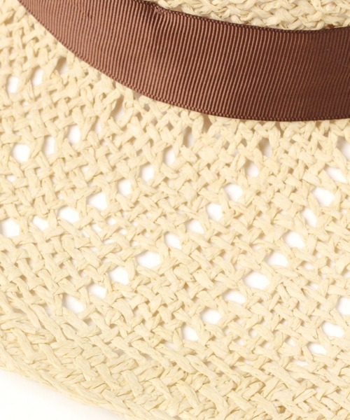 BAYFLOW(ベイフロー)の「スカシカンカンハット(ハット・レディース・ブラウン/ナチュラル・FREE)」の3枚目の写真