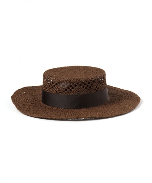 BAYFLOW(ベイフロー)の「スカシカンカンハット(ハット・レディース・ブラウン/ナチュラル・FREE)」の10枚目の写真