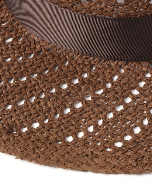 BAYFLOW(ベイフロー)の「スカシカンカンハット(ハット・レディース・ブラウン/ナチュラル・FREE)」の7枚目の写真