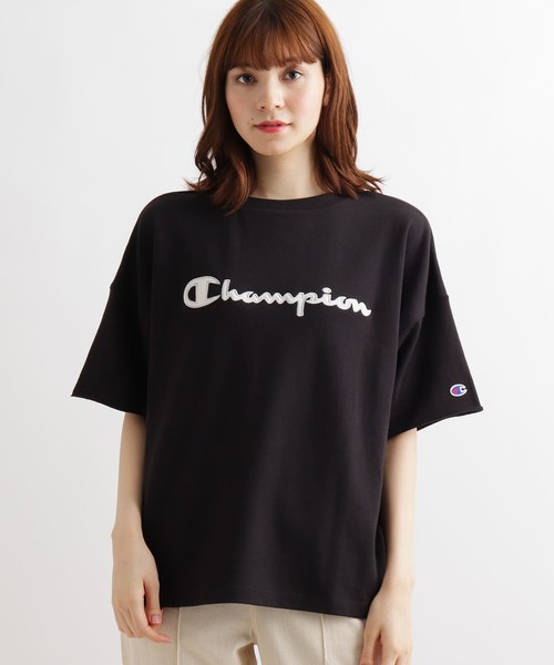 Champion(チャンピオン)の「【champion】クルーネックロゴT(Tシャツ/カットソー・レディース・オフホワイト/ブラック・02)」の9枚目の写真
