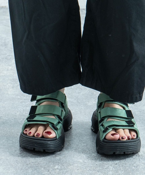 MEI(メイ)の「MEI/メイ RECYCLE TAPE SANDAL スポーツサンダル ベルクロ / スポサン(サンダル・レディース・ベージュ/ネイビー/オリーブ/ブラック・M/L/S)」の16枚目の写真