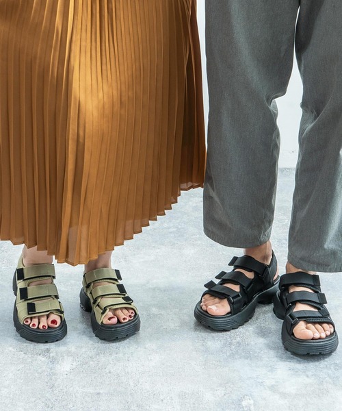 MEI(メイ)の「MEI/メイ RECYCLE TAPE SANDAL スポーツサンダル ベルクロ / スポサン(サンダル・レディース・ベージュ/ネイビー/オリーブ/ブラック・M/L/S)」の20枚目の写真
