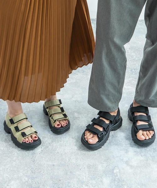 MEI(メイ)の「MEI/メイ RECYCLE TAPE SANDAL スポーツサンダル ベルクロ / スポサン(サンダル・レディース・ベージュ/ネイビー/オリーブ/ブラック・M/L/S)」の21枚目の写真