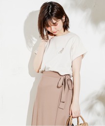 natural couture | HOMEミニガール刺繍T(Tシャツ/カットソー)