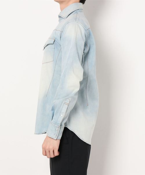 Homme テットオム のファッション Tete ダメージデニムシャツ シャツ ブラウス Tete セール