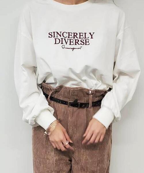 Ingni イング の Sweetロゴロングtシャツ Tシャツ カットソー Wear