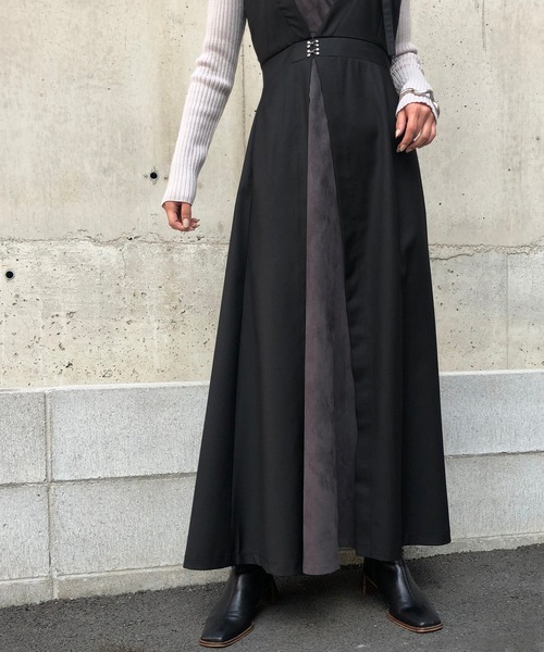 &g'aime（アンジェム）の「【&g'aime】レイヤードライクキャミワンピース（ワンピース・レディース・ブラック/チャコールグレー/ブラウン・FREE）」の17枚目の写真