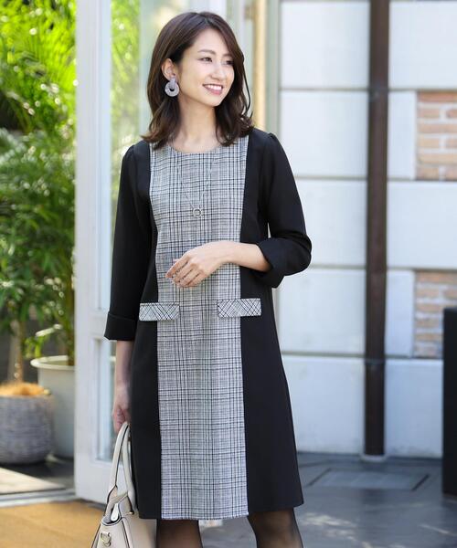 洗える 1枚で着映えする クラシカルチェックワンピース ワンピース Tiaclasse ティアクラッセ のファッション通販 Zozotown