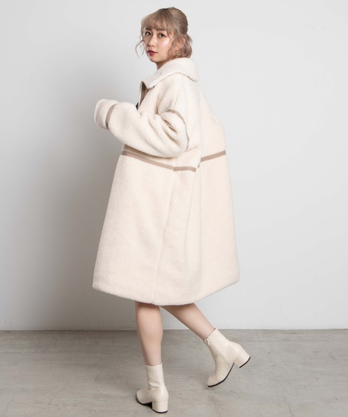 Wego パイピングフライトロングコート その他アウター Wego ウィゴー のファッション その他アウター セール Wego パイピングフライトロングコート その他アウター Wego ウィゴー のファッション その他アウター セール