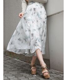 MERCURYDUO | シェイディングカラーサーキュラースカート(スカート)