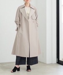 定価6.4万 ANAYI ライトシャンタンドレスコート スモークピンク