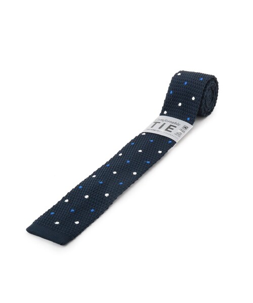 THE SHOP TK （ザ ショップ ティーケー ）の「◆ウォッシャブルドットニットタイ（ネクタイ・メンズ・ブルー/レッド系1・00）」の3枚目の写真
