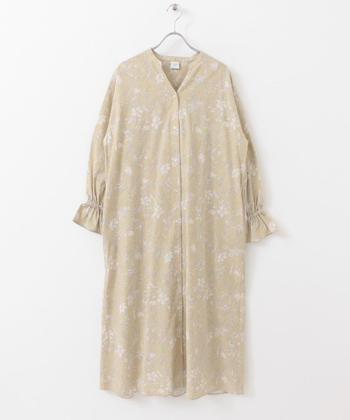 URBAN RESEARCH DOORS（アーバンリサーチドアーズ）の「フラワープリントワンピース（ワンピース・レディース・ベージュ系その他/ピンクベージュ・ONE）」の8枚目の写真