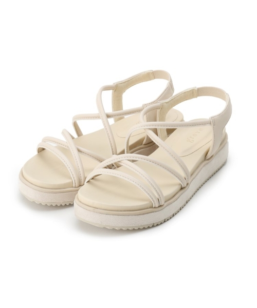 grove（グローブ）の「◆【人間工学】コードふわフィットサンダル（サンダル・レディース・ブラック/シルバー/アイボリー/ライトベージュ/グリーン系5・35/45/25）」の19枚目の写真