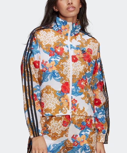 アディダスオリジナルス 花柄 シャツジャケット adidas - アディダス オリジナルス アロハシャツ 花鳥風月