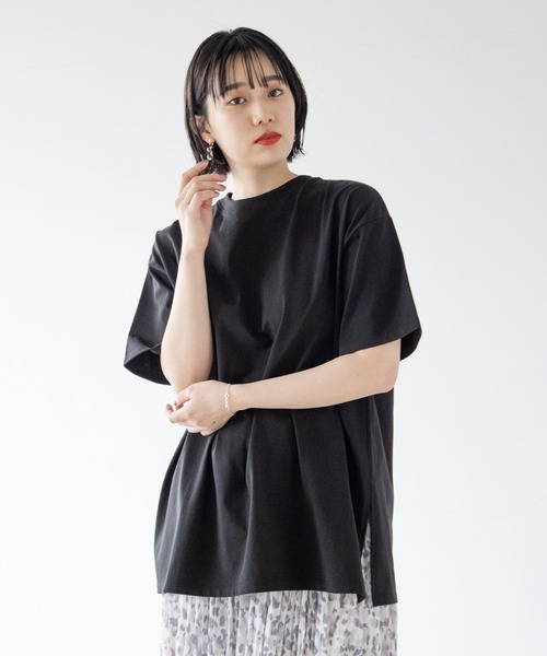 PAGEBOY（ページボーイ）の「BIGTシャツSS（Tシャツ/カットソー・レディース・グレイッシュベージュ/ブラック/オフホワイト/レオパード・FREE）」の15枚目の写真