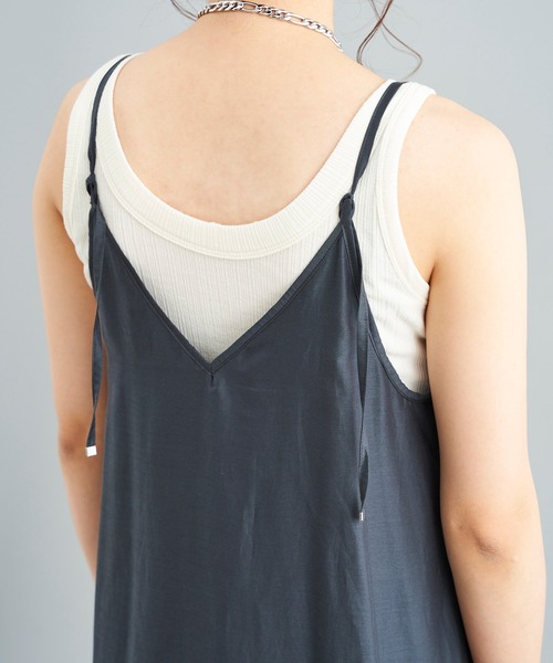 DouDou（ドゥドゥ）の「イレギュラーヘムワンピース（ワンピース・レディース・チャコールグレー/カーキ・FREE）」の14枚目の写真