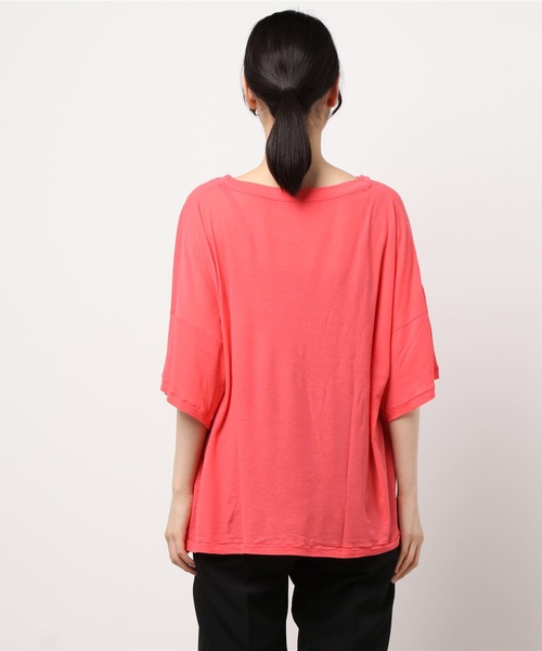 note et silence （ノートエシロンス）の「.._◇シアーフライス　ワイドTシャツ（Tシャツ/カットソー・レディース・ブラック/レモンイエロー/ピンク/ホワイト・FREE）」の19枚目の写真